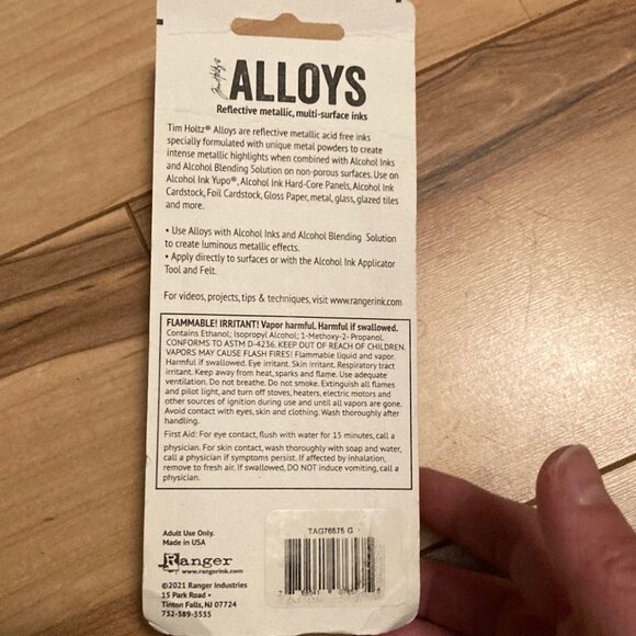 Tim Holtz Alcohol Ink Gilded (Gold) Alloy, 2oz new, large container - Picture 2 of 2